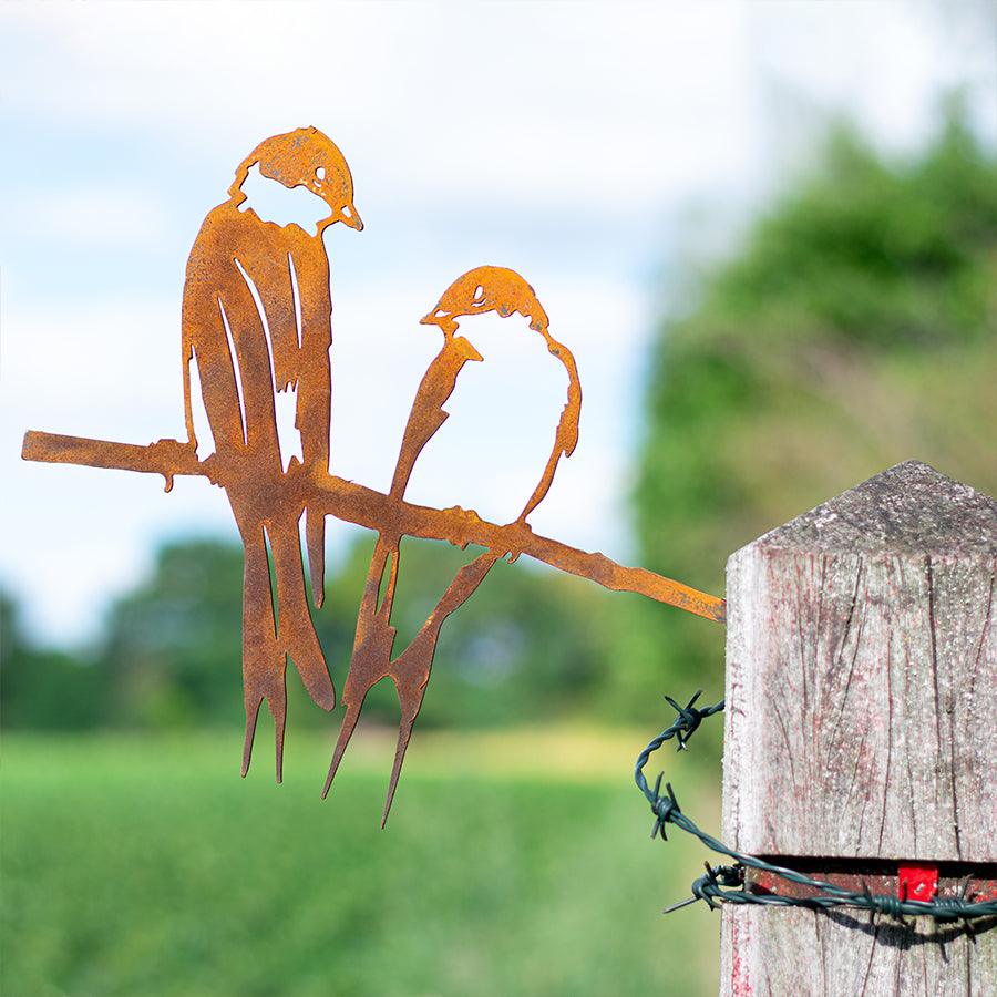 Metalbirds - Zwaluwen paar 30x25cm - Lifestaal