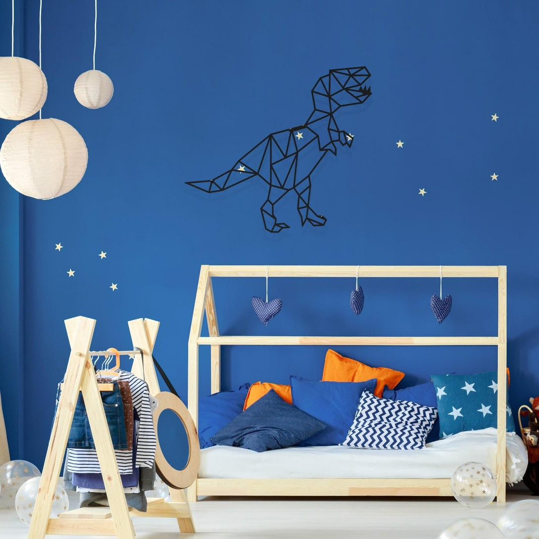 Metalen wanddecoratie - Dino - Lifestaal