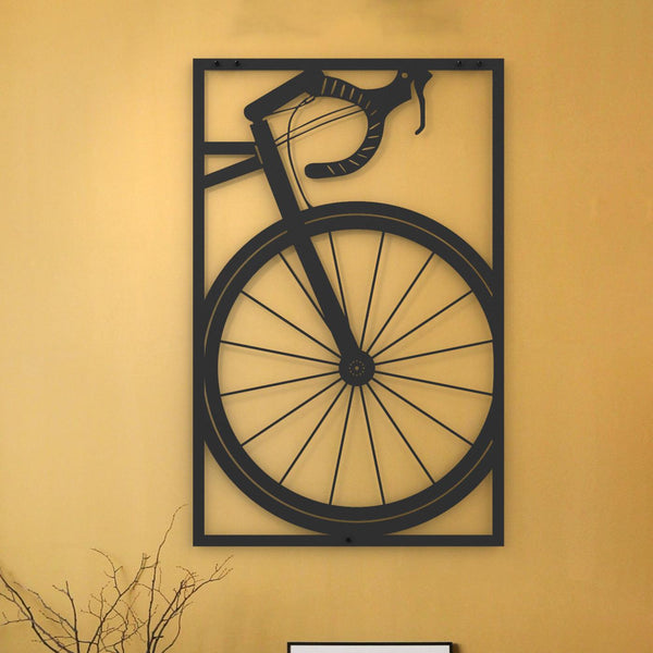 Metalen wanddecoratie - Wielrenfiets XL - Lifestaal