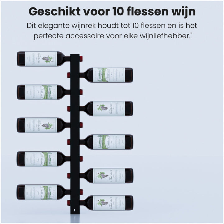 Wijnrek voor 10 flessen - Lifestaal